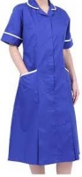 A blue NHS nurse outfit