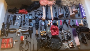 Mistress Layla has a vast choice of toys for you to play with
