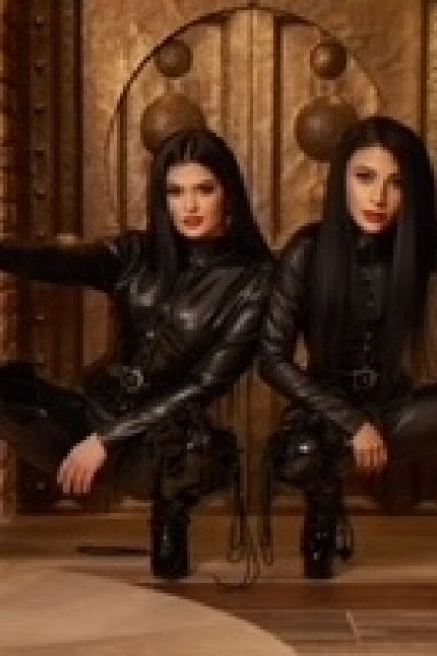 Tammy and Mexico and kneeling down dressed in latex 