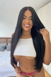 Selfie of Journe in a sexy white top 