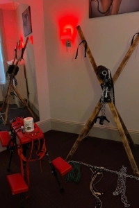 The dungeon where Mistress Devon will make you her play thing
